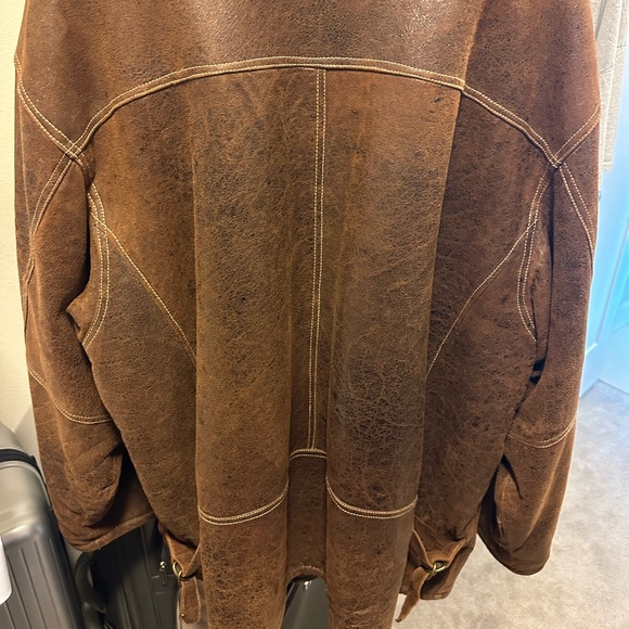 New River leather trench coat - Picture 2 of 6